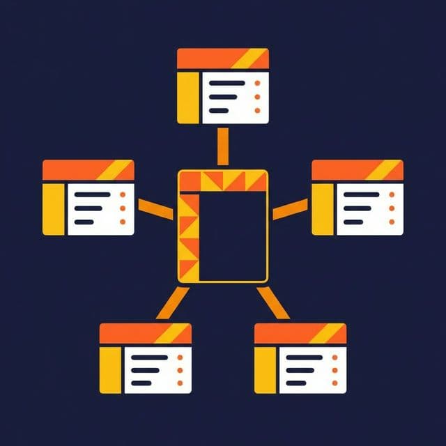 Dimensional model showing a central fact table connected to surrounding dimension tables